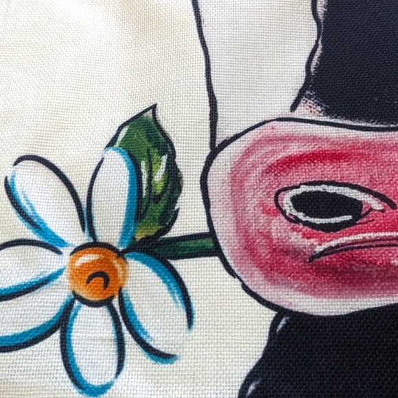 NEW COW Pillow Cover 20X20" Farmhouse Cottage Ranch Country Year of the OX - Picture 7 of 9